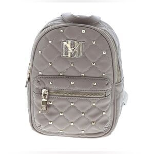 Badgley Mischka  Elegant Gray Quilted Backpack NWT